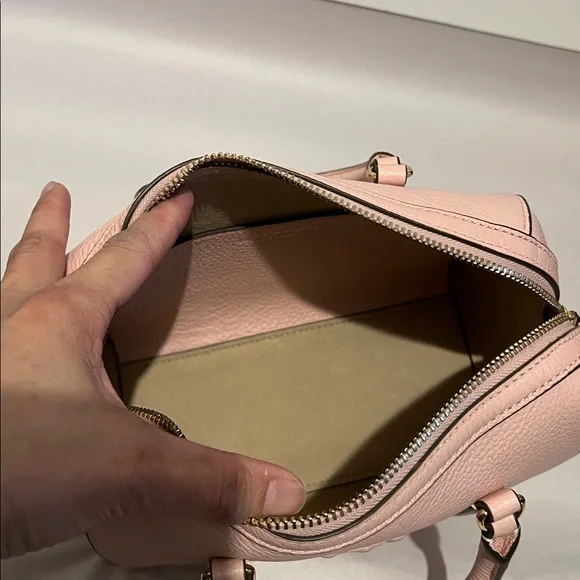 Tory Burch Pink Satchel/Crossbody Bag & Card Case - Picture 12 of 16